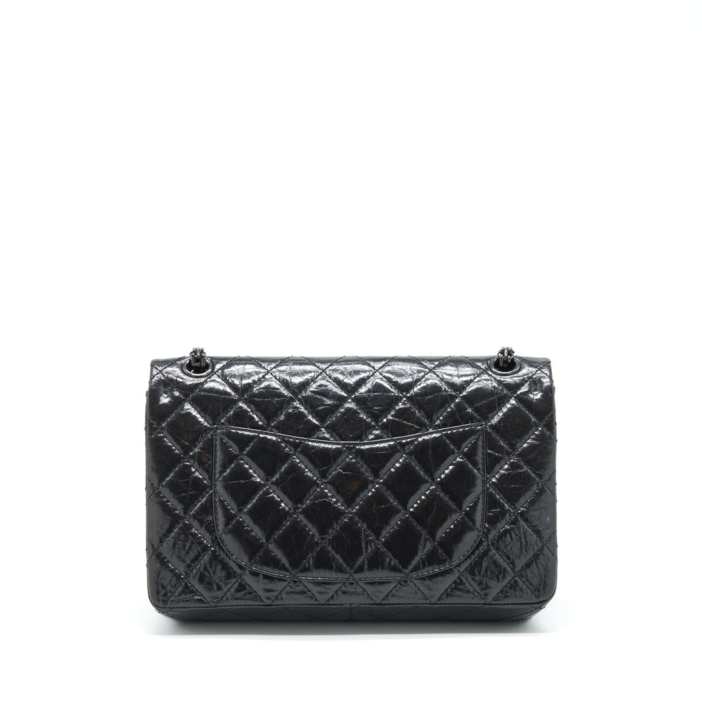 CHANEL 2.55 226 REISSUE AGED CALFSKIN SO BLACK