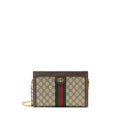GUCCI OPHIDIA SMALL SHOULDER BAG GG SUPREME CANVAS/LEATHER GHW