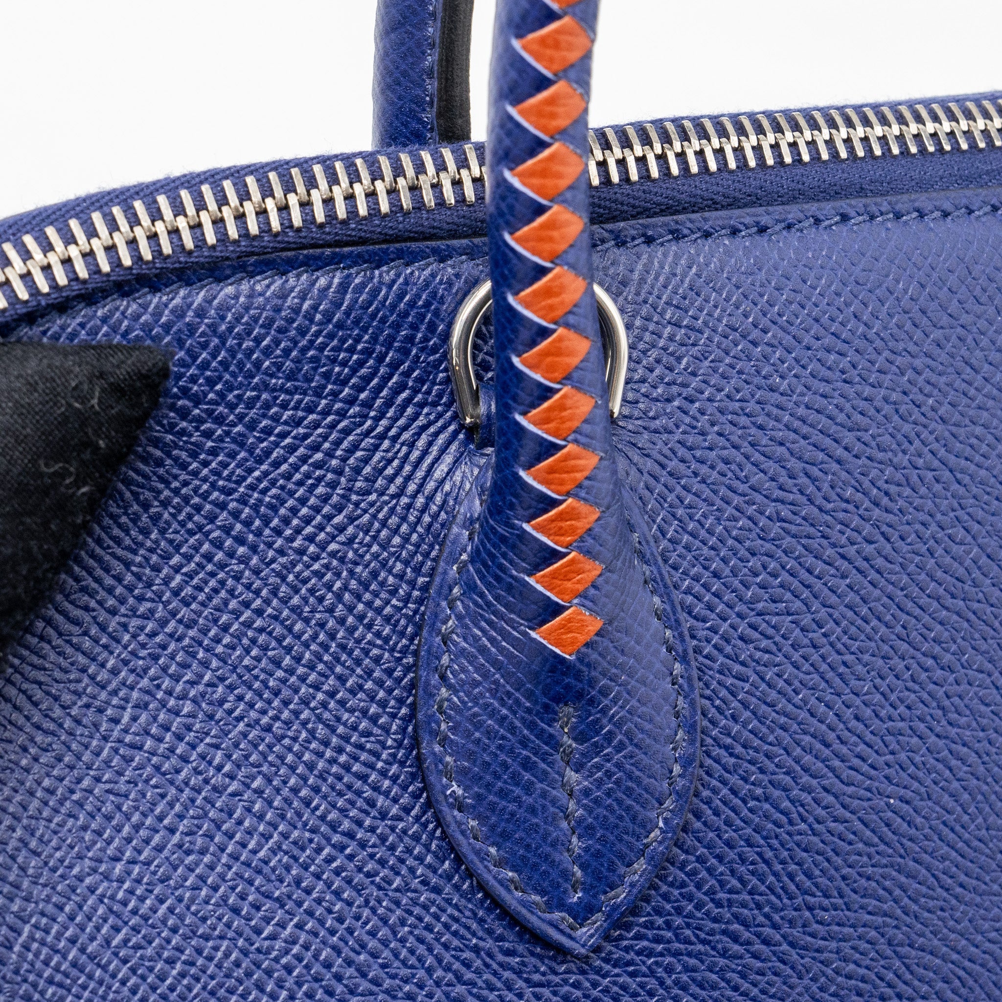 HERMES BOLIDE 1923 30 EPSOM BLUE/MULTICOLOUR SHW