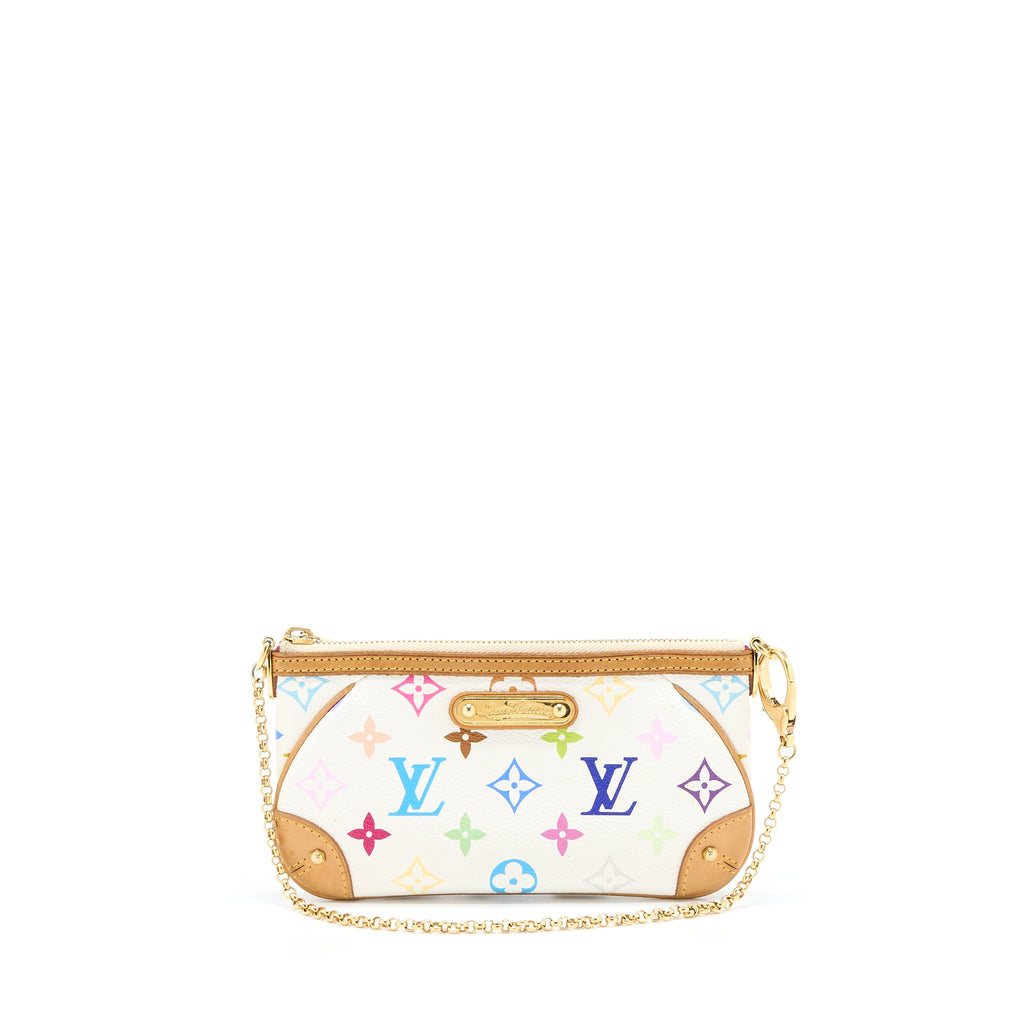 LOUIS VUITTON MILLA POUCH MONOGRAM CANVAS MULTICOLOUR GHW