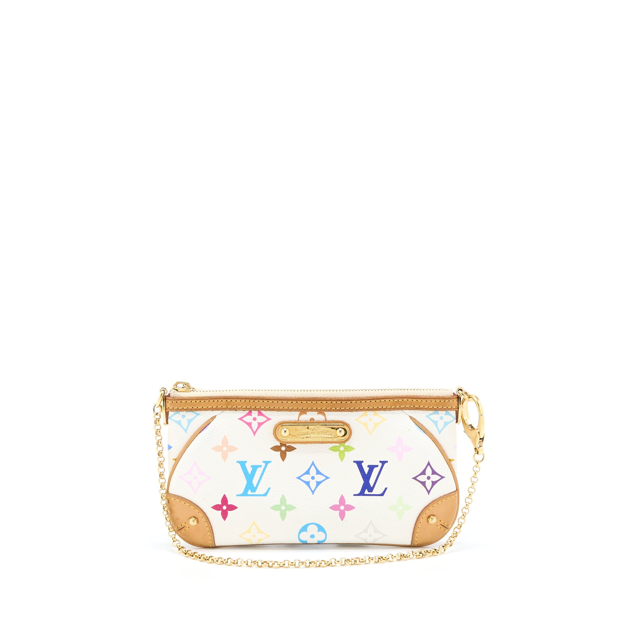 LOUIS VUITTON MILLA POUCH MONOGRAM CANVAS MULTICOLOUR GHW