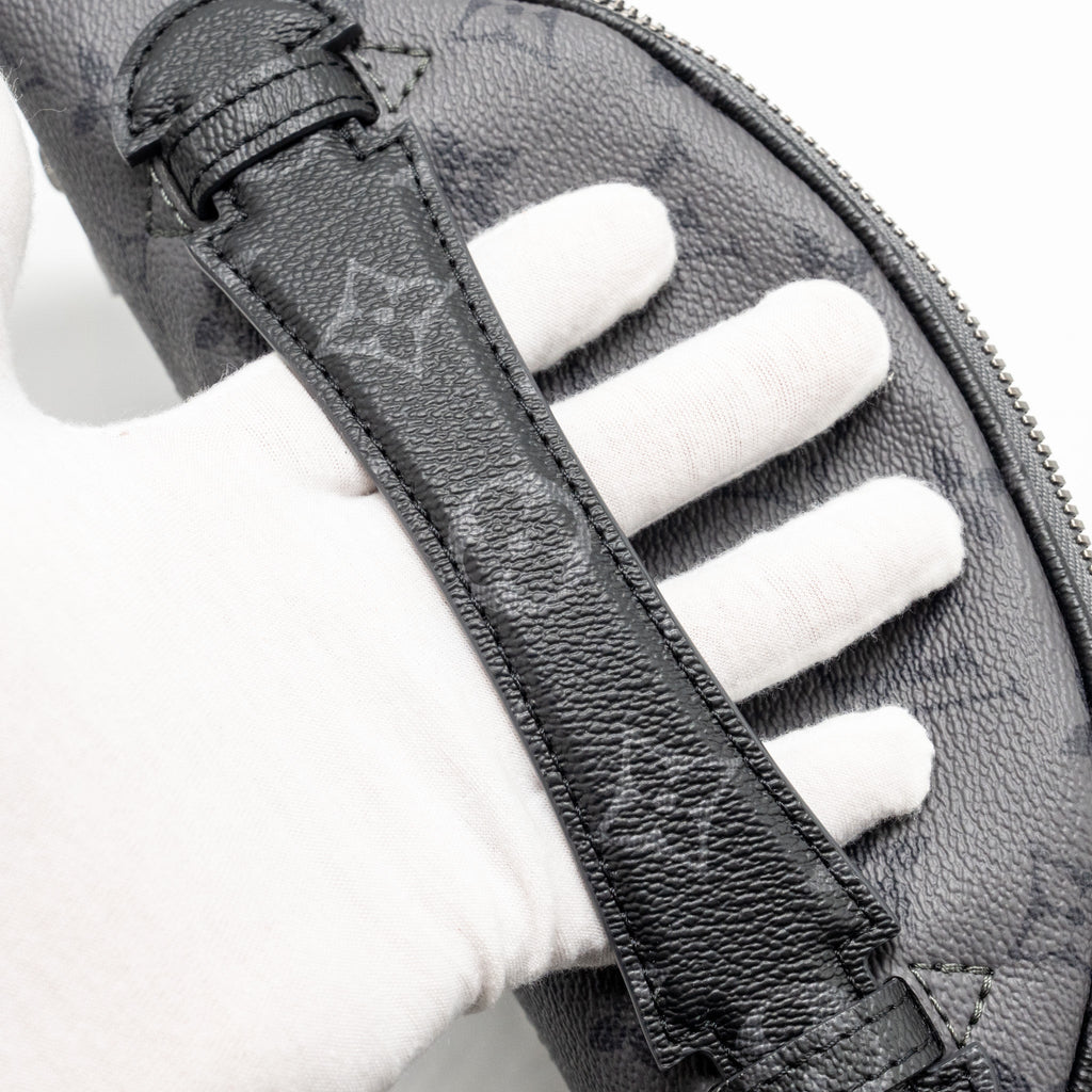 LOUIS VUITTON X YAYOI KUSAMA REVERSE MONOGRAM ECLIPSE MAXI BUMBAG CANVAS GREY/ MULTICOLOUR DARK SILVER HARDWARE