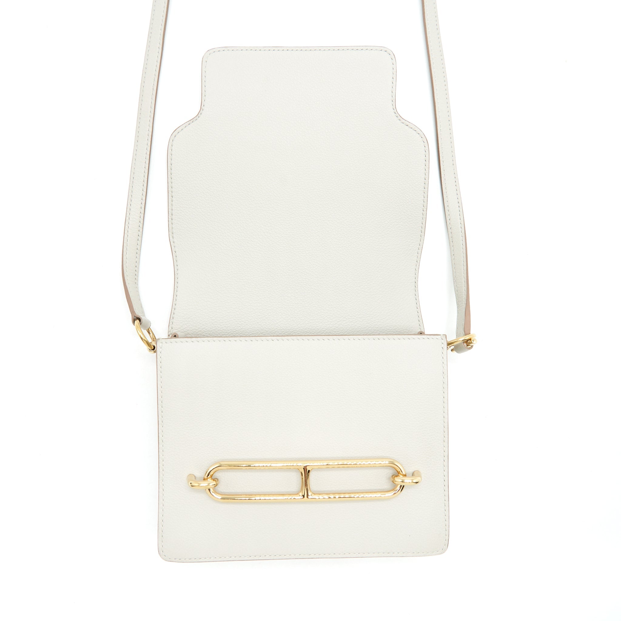 HERMES ROULIS MINI EVERCOLOR GRIS PEARL GHW