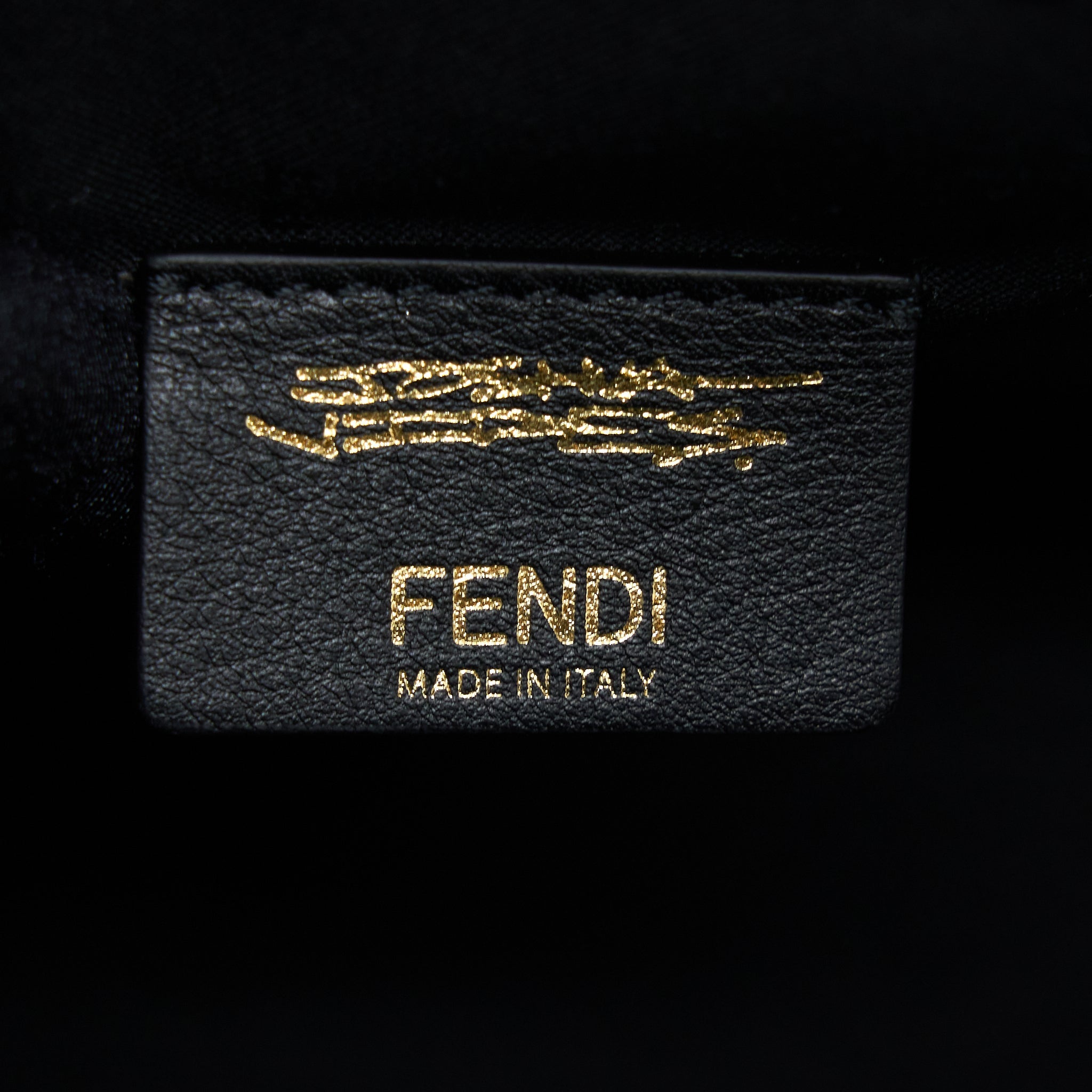 FENDI X VIDES COATED CANVAS PEEKABOO DEFENDER COVER WHITE BLACK