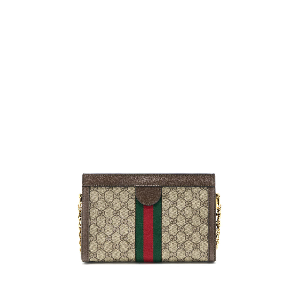 GUCCI OPHIDIA SMALL SHOULDER BAG GG SUPREME CANVAS/LEATHER GHW