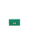 HERMES CONSTANCE LONG WALLET EPSOM GREEN GHW