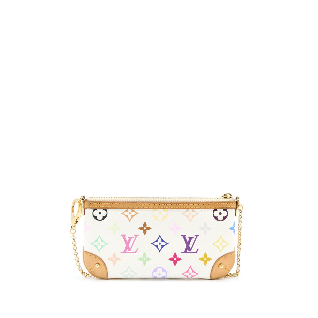 LOUIS VUITTON MILLA POUCH MONOGRAM CANVAS MULTICOLOUR GHW