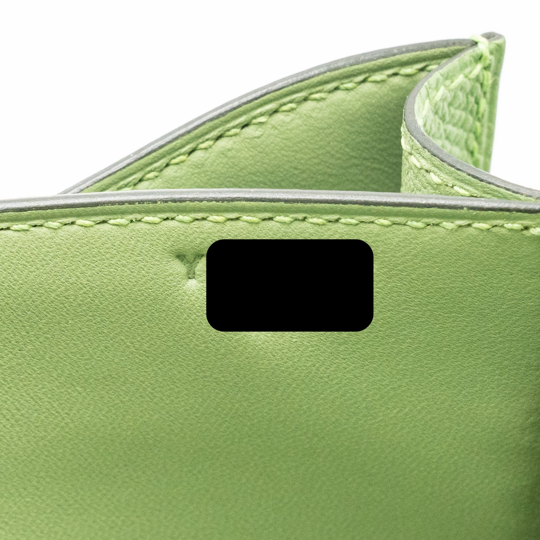 HERMES MINI CONSTANCE EPSOM VERT CRIQUET GHW