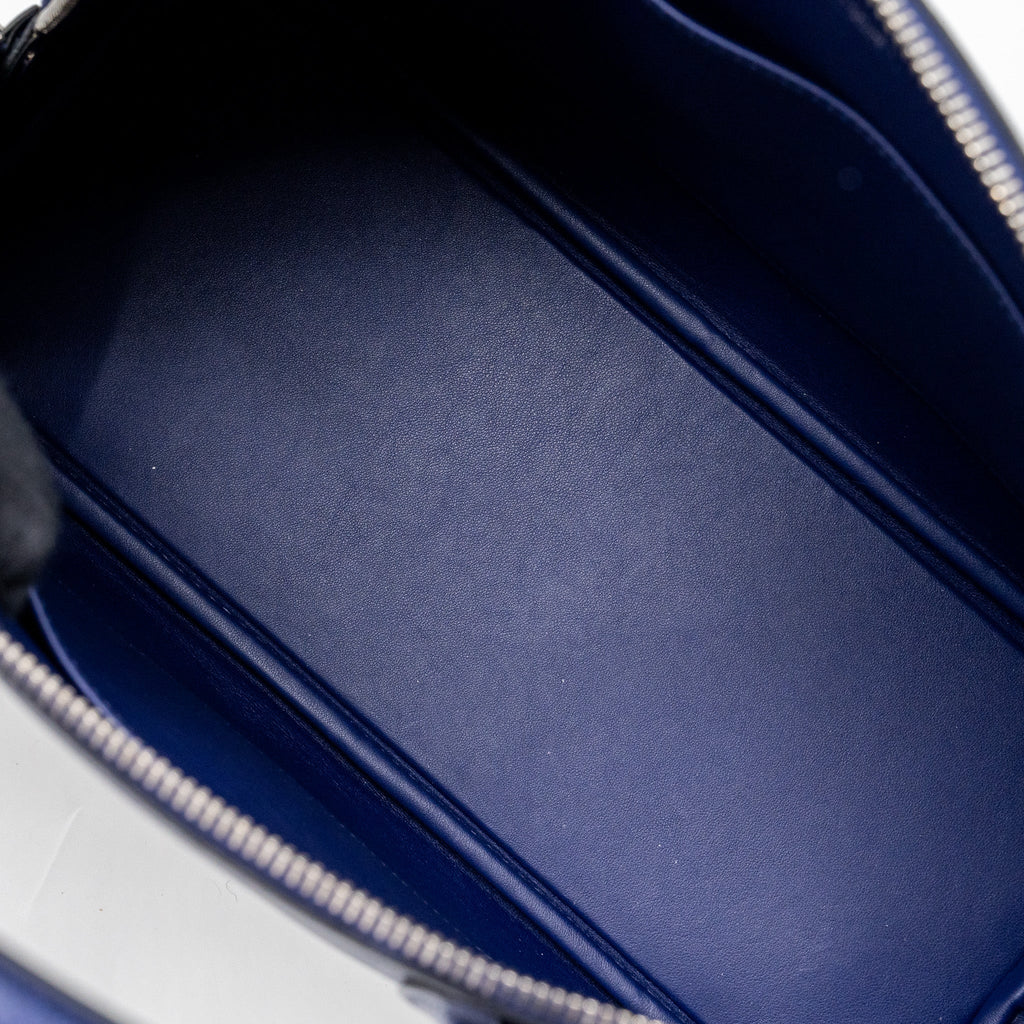 HERMES BOLIDE 1923 30 EPSOM BLUE/MULTICOLOUR SHW