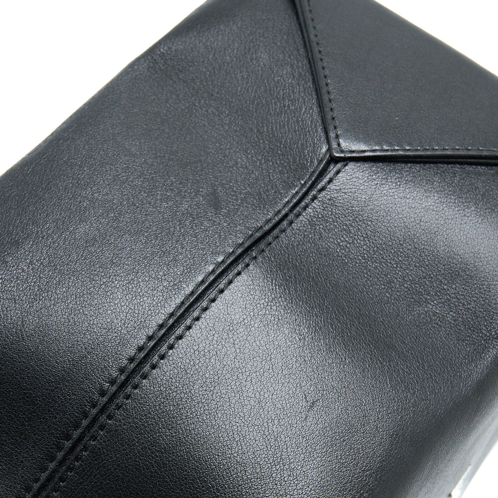 CHANEL VINTAGE CAMBON TOTE BAG CALFSKIN BLACK SHW