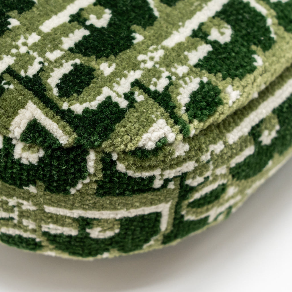 DIOR MEN’S SADDLE BAG FABRIC DIOR OBLIQUE GREEN SHW