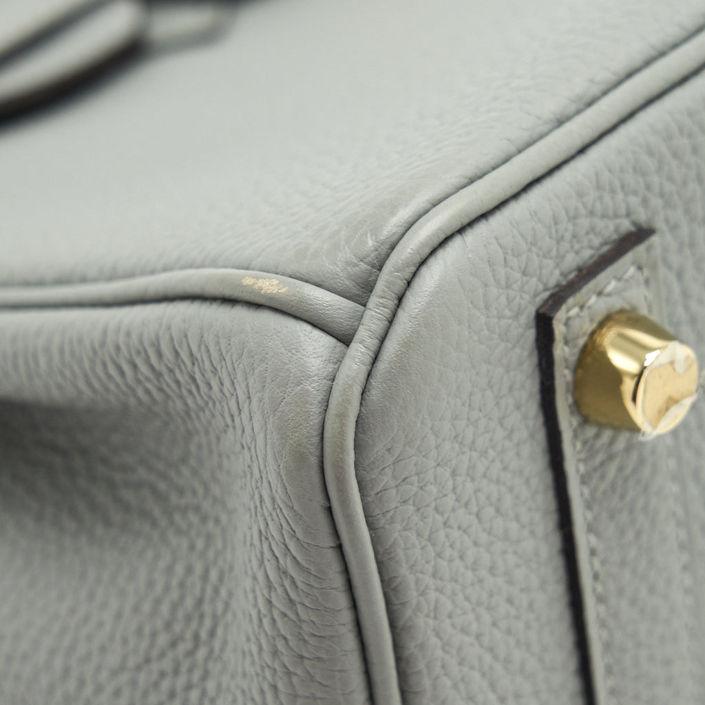 HERMES BIRKIN 25 TOGO 4Z GRIS MOUETTE GHW