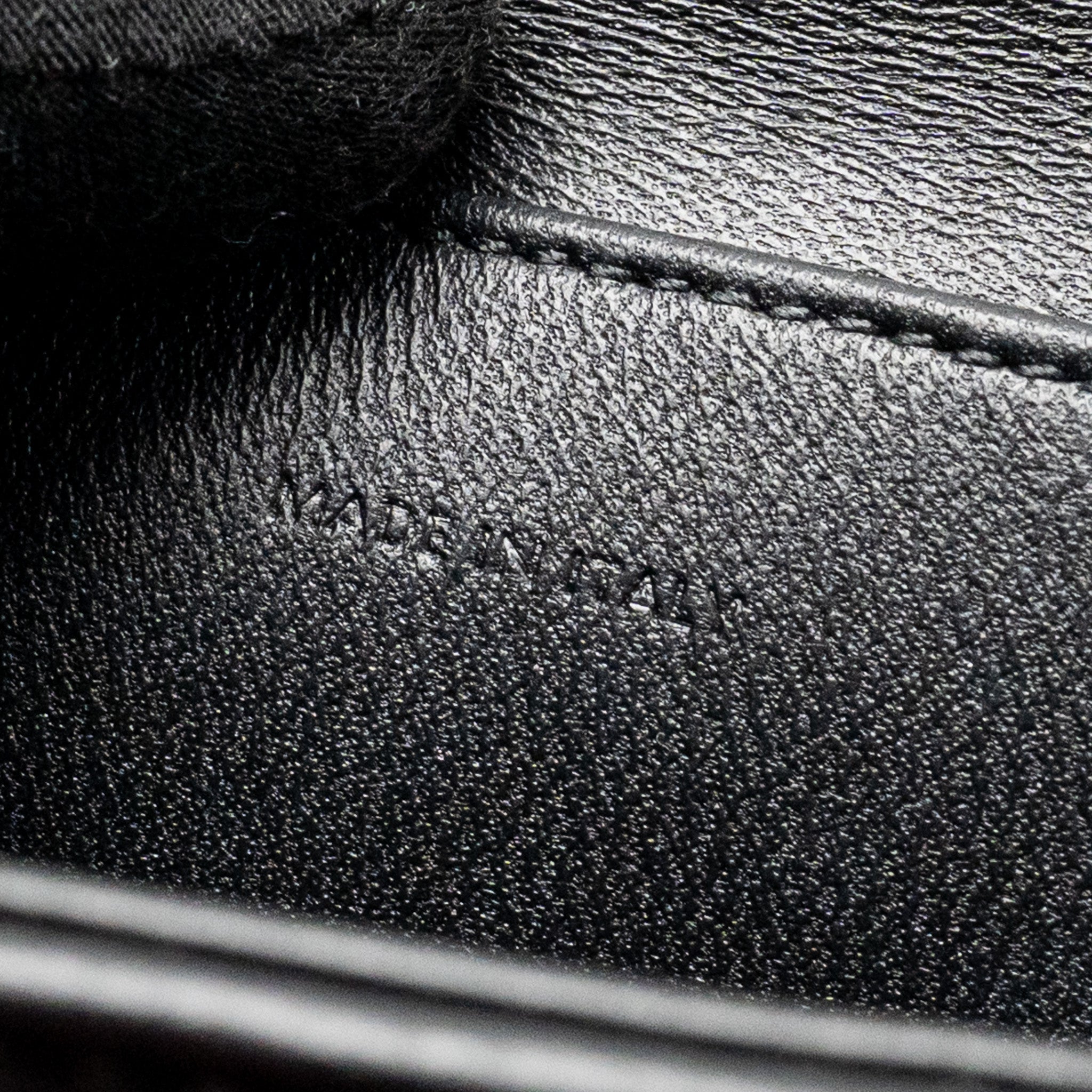 CELINE MATELASSE MINI CHAIN SHOULDER BAG CALFSKIN BLACK GHW