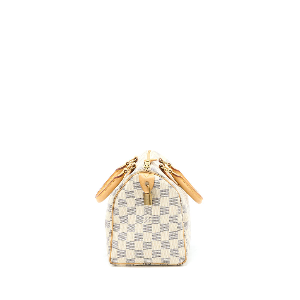 LOUIS VUITTON SPEEDY 25 DAMIER AZUR CANVAS GHW