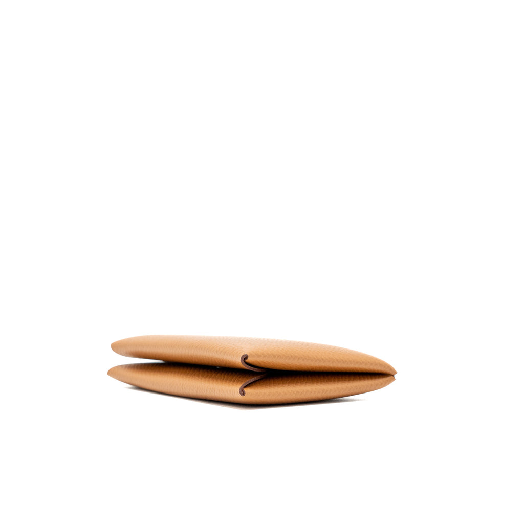 HERMES CALVI CARDHOLDER EPSOM GOLD SHW
