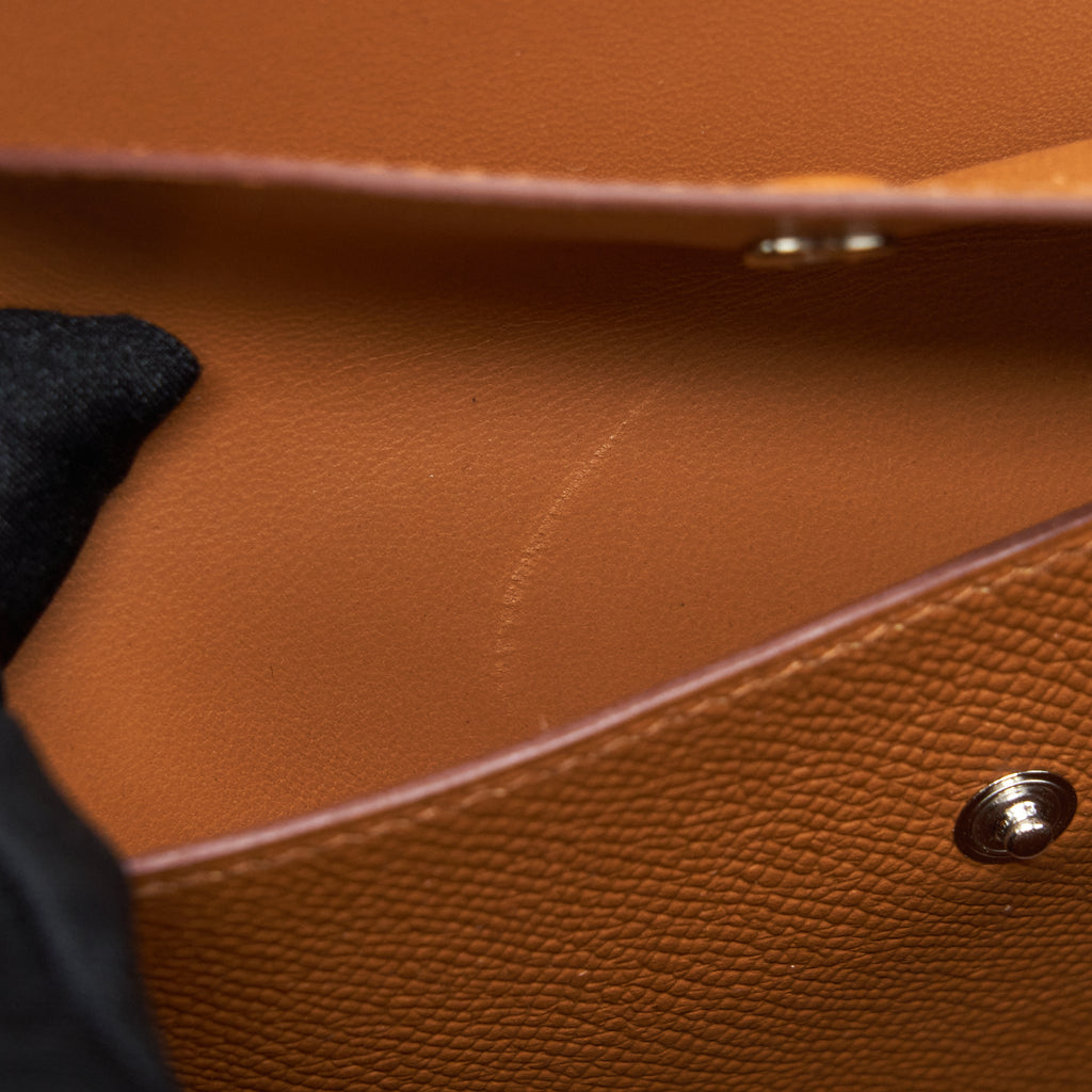HERMES SAC VERROU 21 EPSOM GOLD SHW WITH MULTICOLOUR STRAP