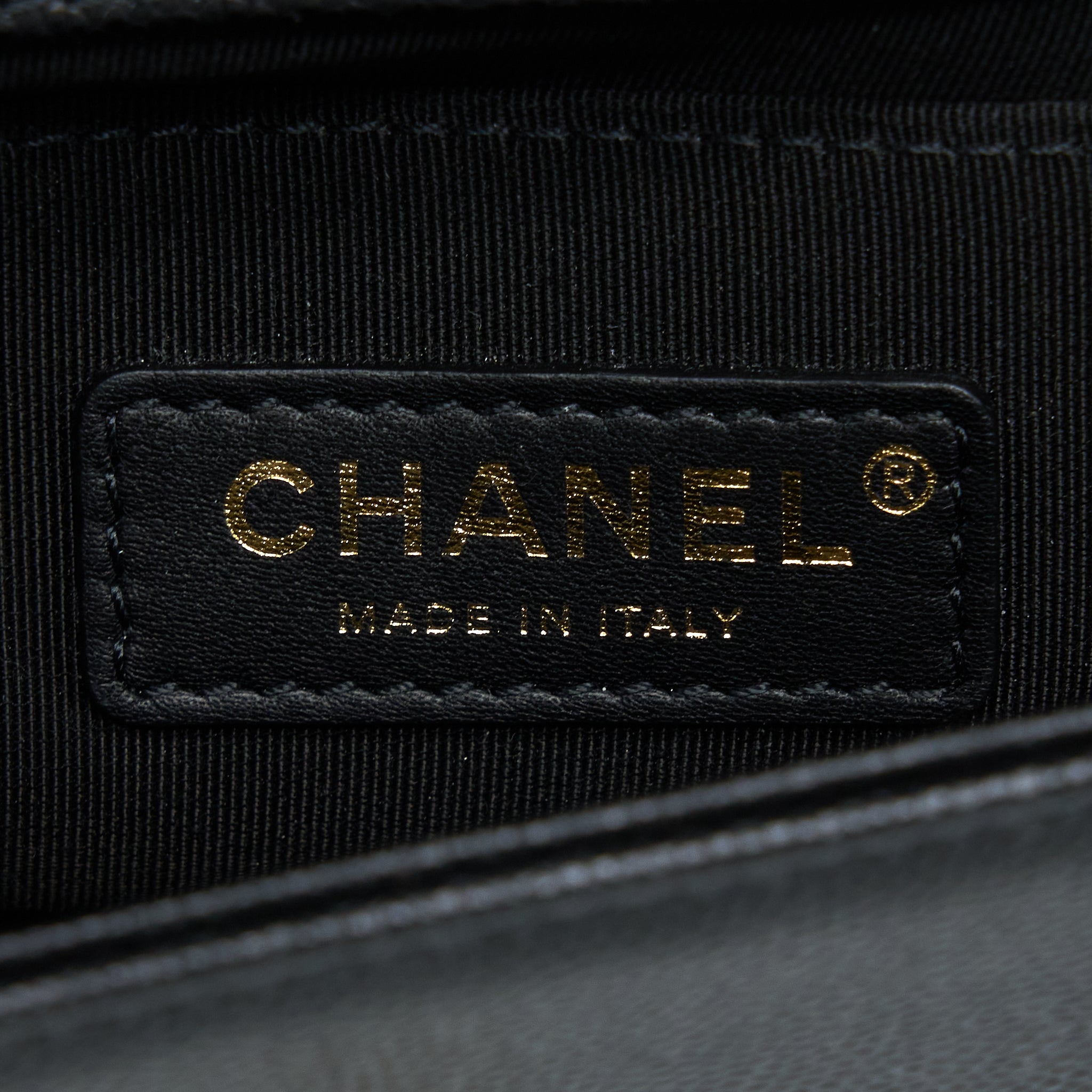 CHANEL SMALL BOY BAG CAVIAR BLACK GHW