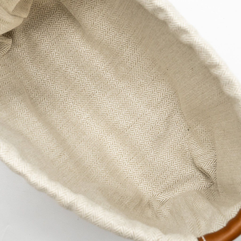 HERMES FOURBI 20 POUCH CANVAS / BARENIA CALFSKIN NATURAL/FAUVE SHW