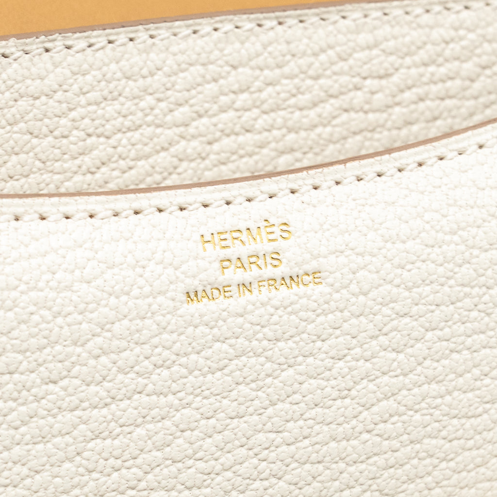 HERMES MINI CONSTANCE CHÈVRE MYSORE MUSHROOM/BISCUIT GHW