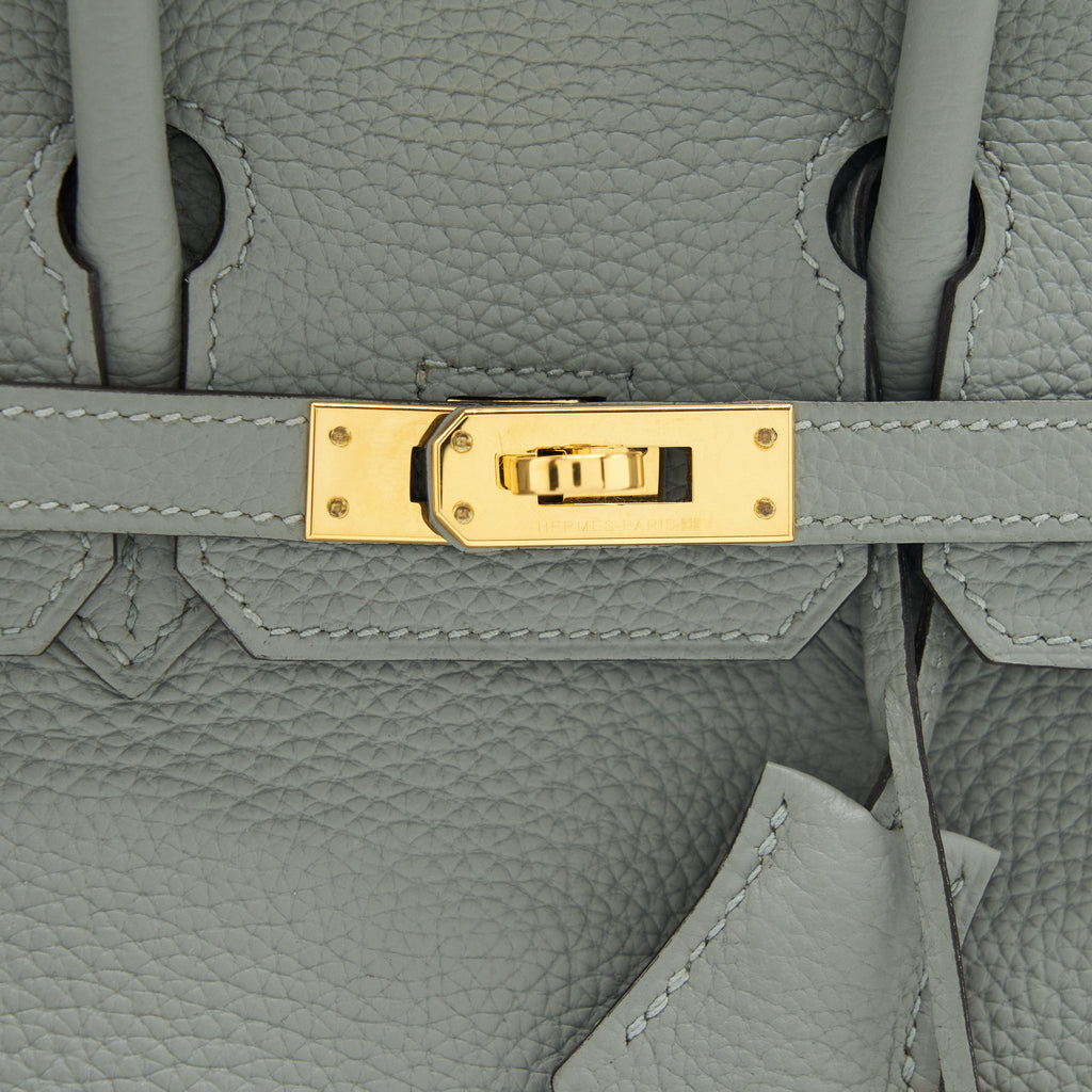 HERMES BIRKIN 25 TOGO 4Z GRIS MOUETTE GHW