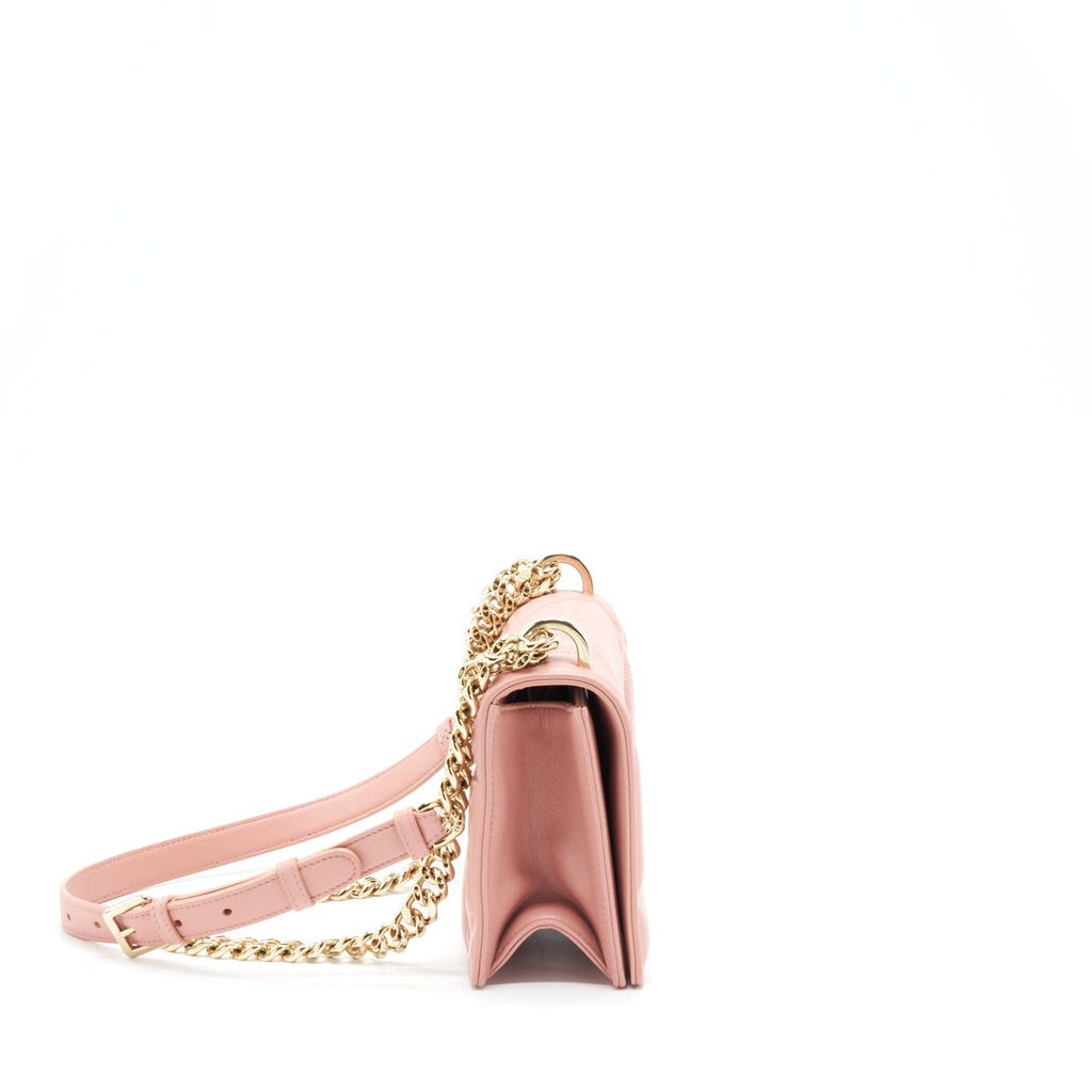 DIOR SMALL DIORAMA BAG LAMBSKIN PINK LGHW
