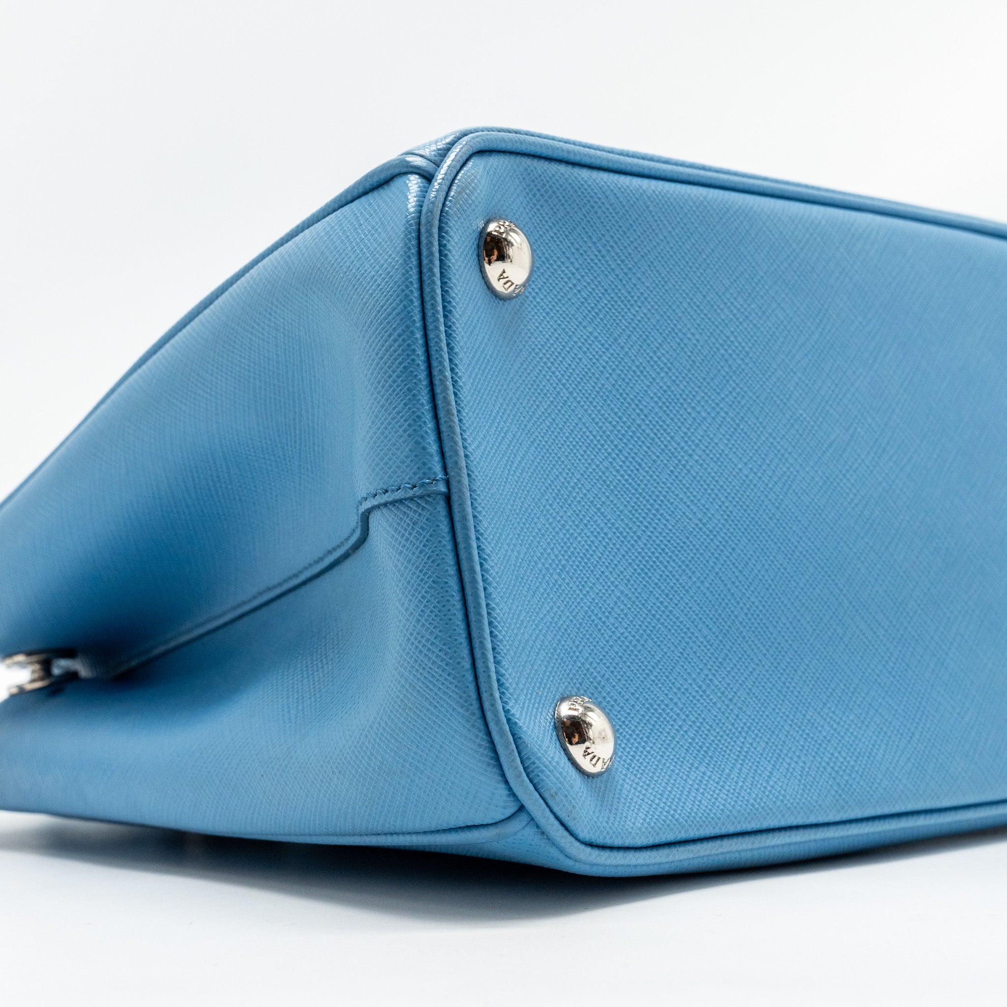 PRADA MEDIUM GALLERIA SAFFIANO BAG LEATHER BLUE SHW