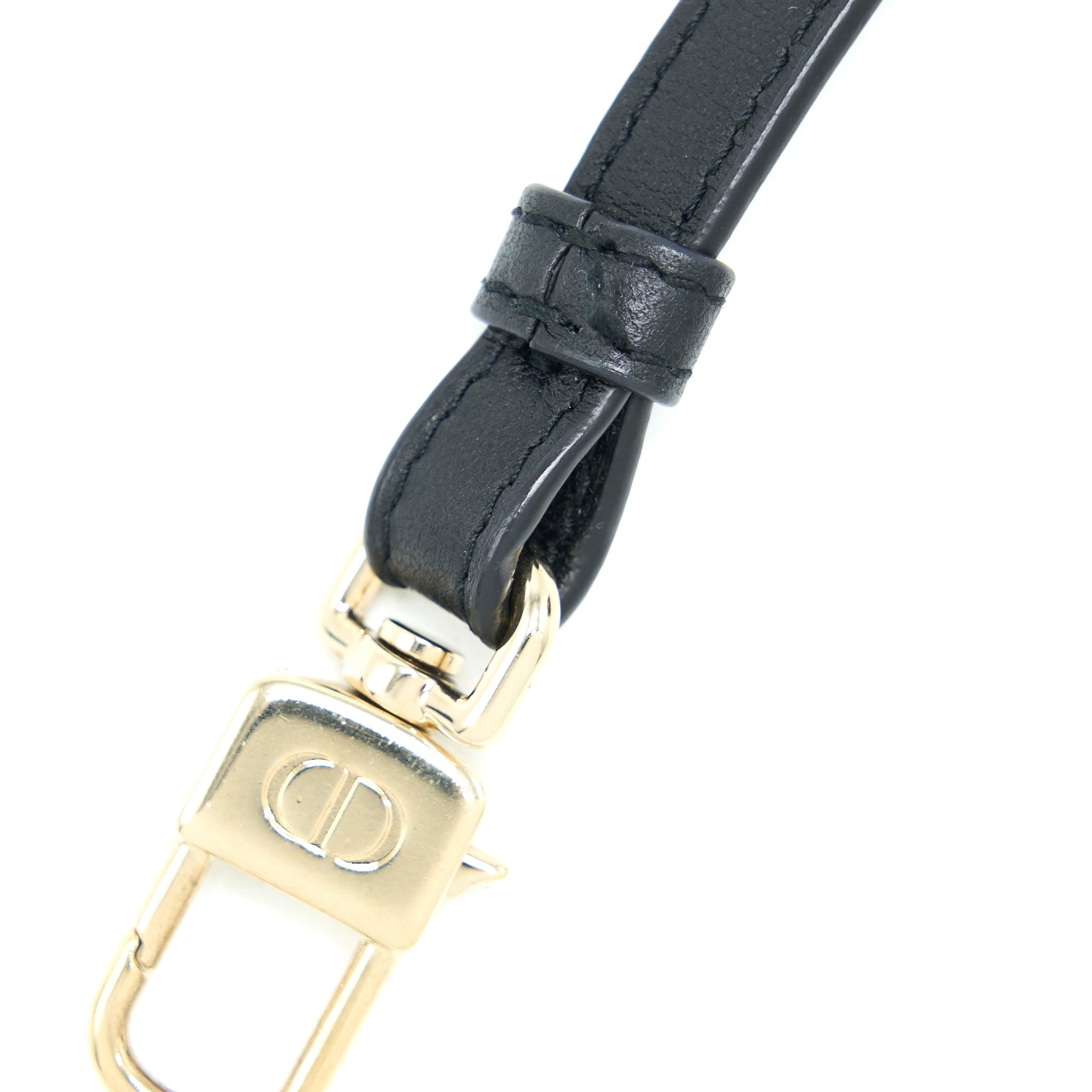 DIOR MICRO LADY DIOR VANITY CASE LAMBSKIN BLACK LGHW
