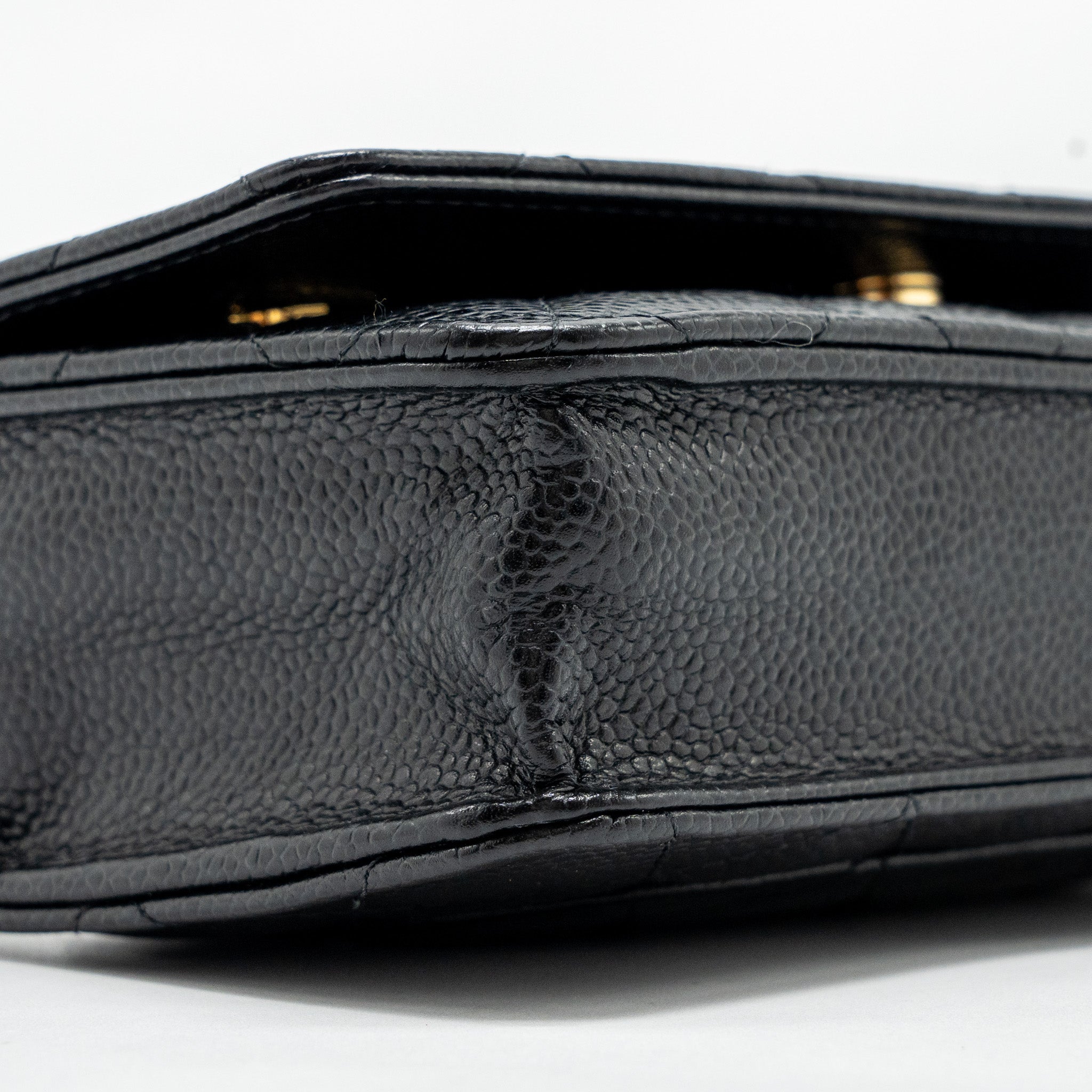 CHANEL CLASSIC WALLET ON CHAIN CAVIAR BLACK GHW
