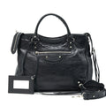 BALENCIAGA SHOULDER HANDBAG IN BLACK IN SHW