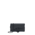 DIOR SADDLE WALLET WITH CHAIN CALFSKIN SO BLACK