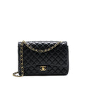 CHANEL MAXI CLASSIC DOUBLE FLAP BAG LAMBSKIN BLACK GHW