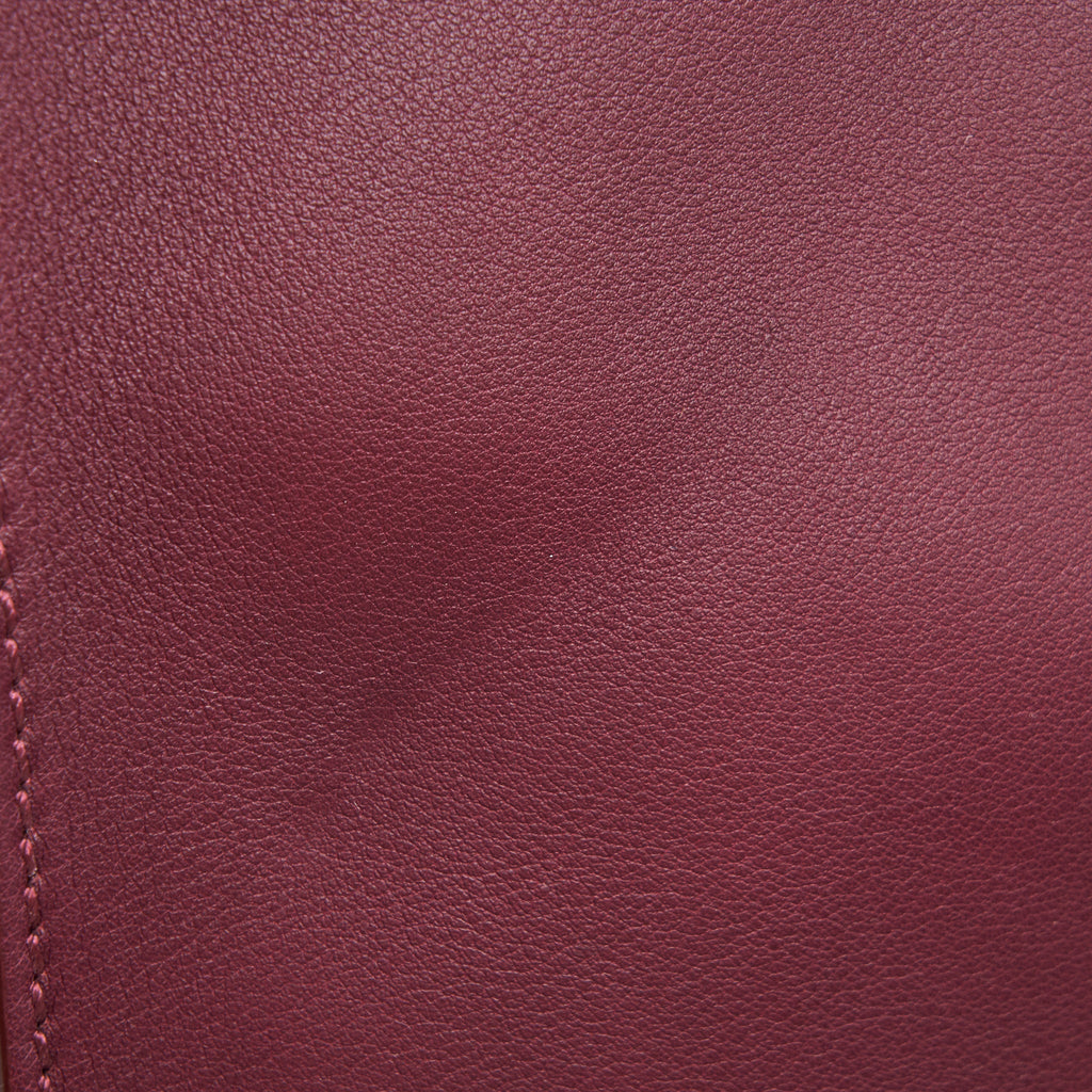 FENDI LARGE PEEKABOO TOTE BAG DARK RED