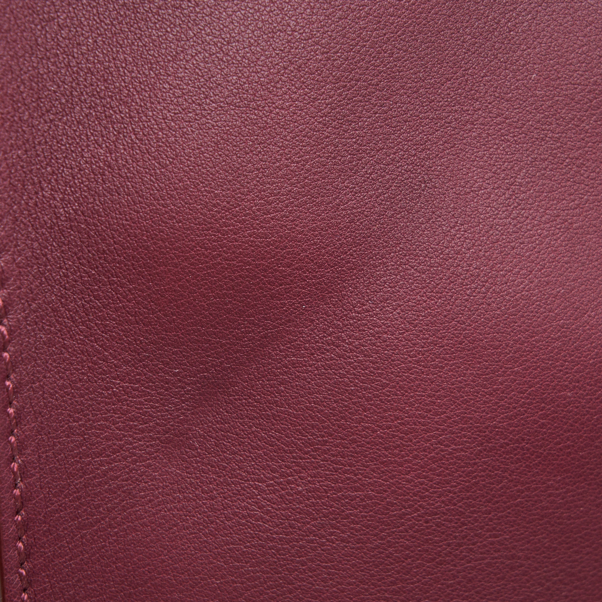 FENDI LARGE PEEKABOO TOTE BAG DARK RED
