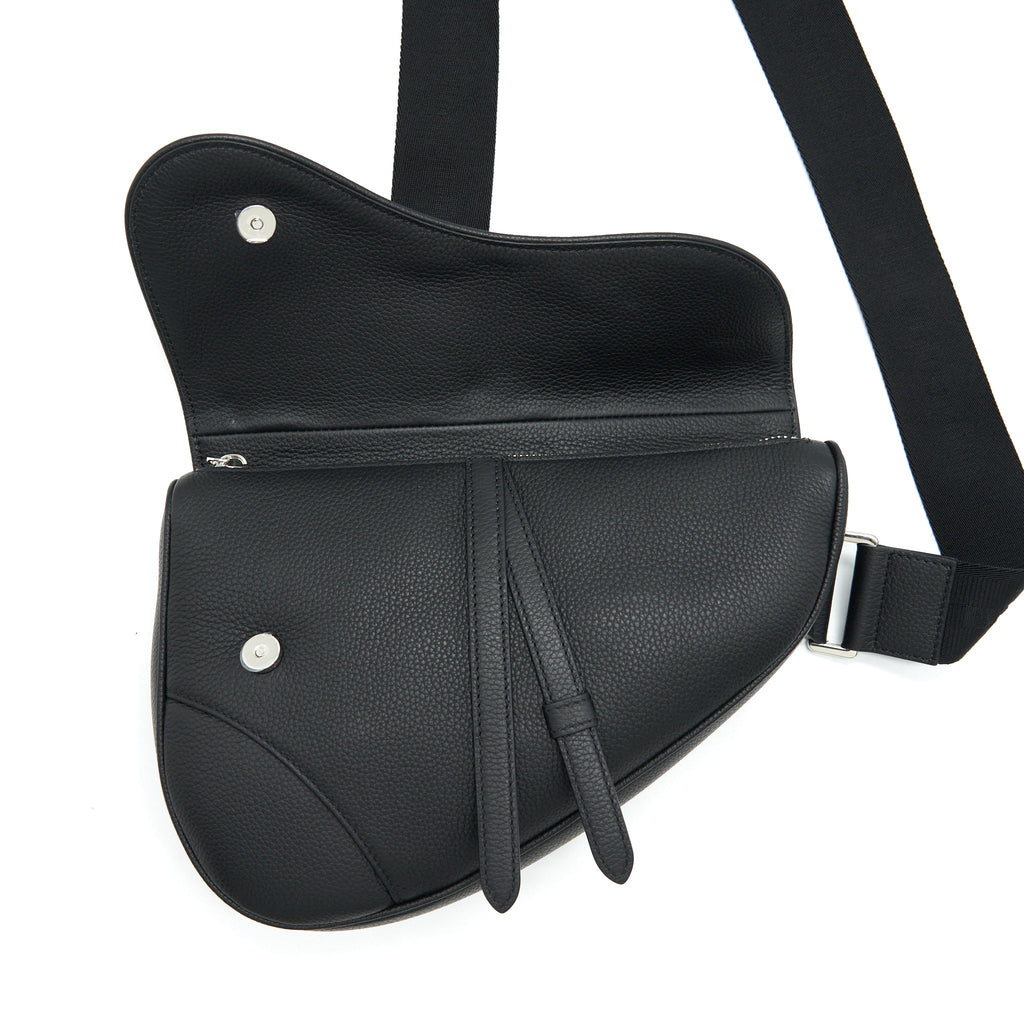 DIOR SADDLE BAG GRAINED CALFSKIN BLACK SHW