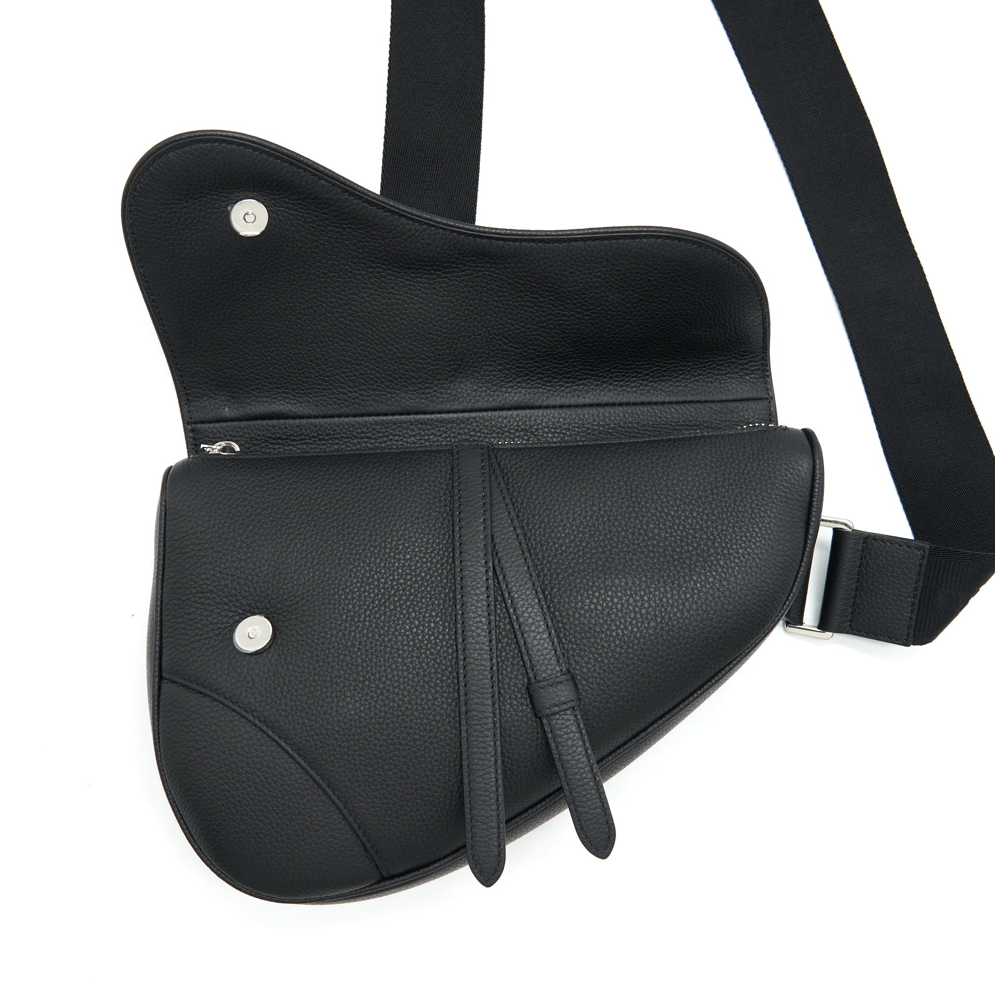 DIOR SADDLE BAG GRAINED CALFSKIN BLACK SHW