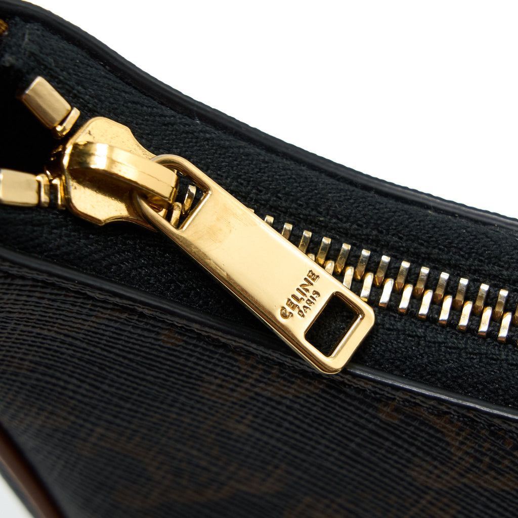 CELINE AVA BAG TRIOPHE CANVAS/CALFSKIN TAN GHW
