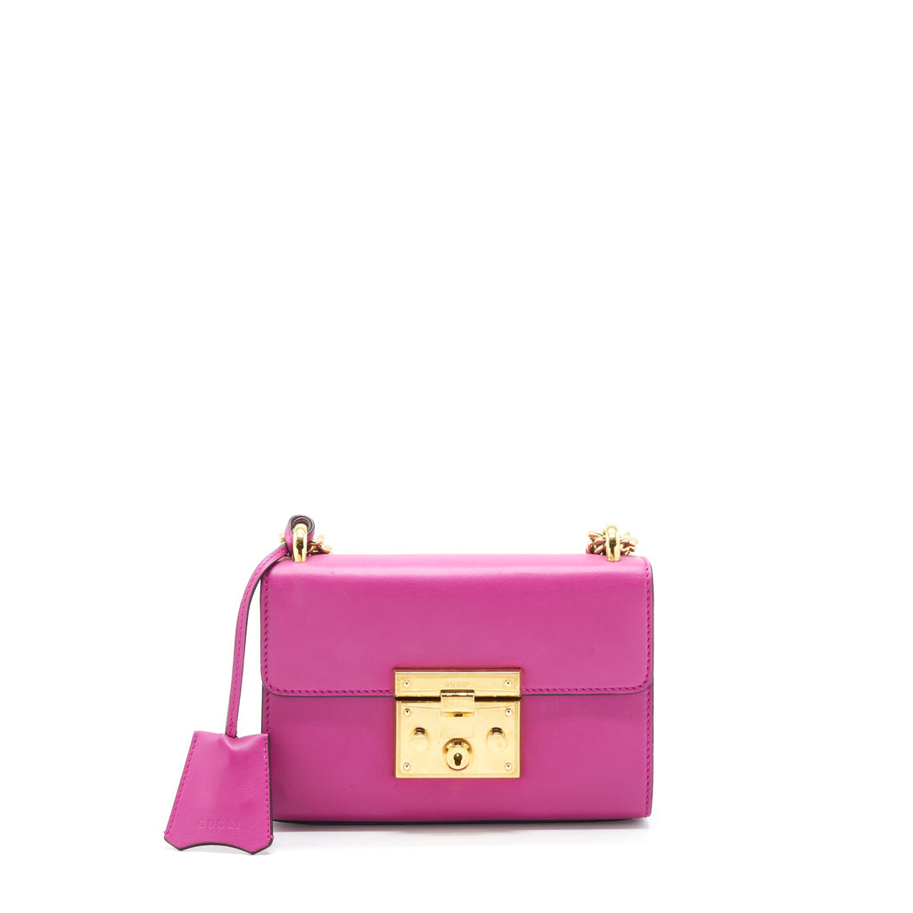GUCCI SMALL PADLOCK PINK GHW