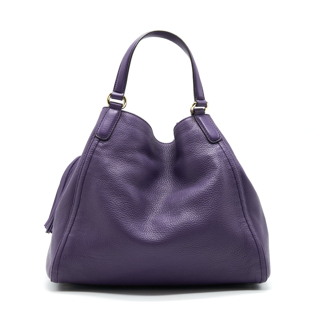 GUCCI PURPLE SHOULDER TOTE BAG