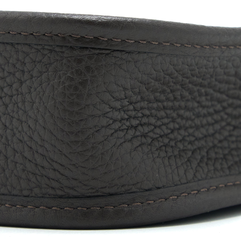 HERMES MINI EVELYN CLEMENCE EBENE/HAVANE SHW