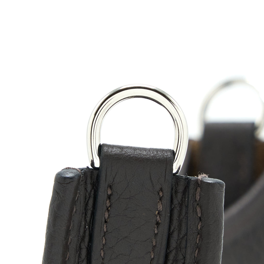 HERMES MINI EVELYN CLEMENCE EBENE/HAVANE SHW