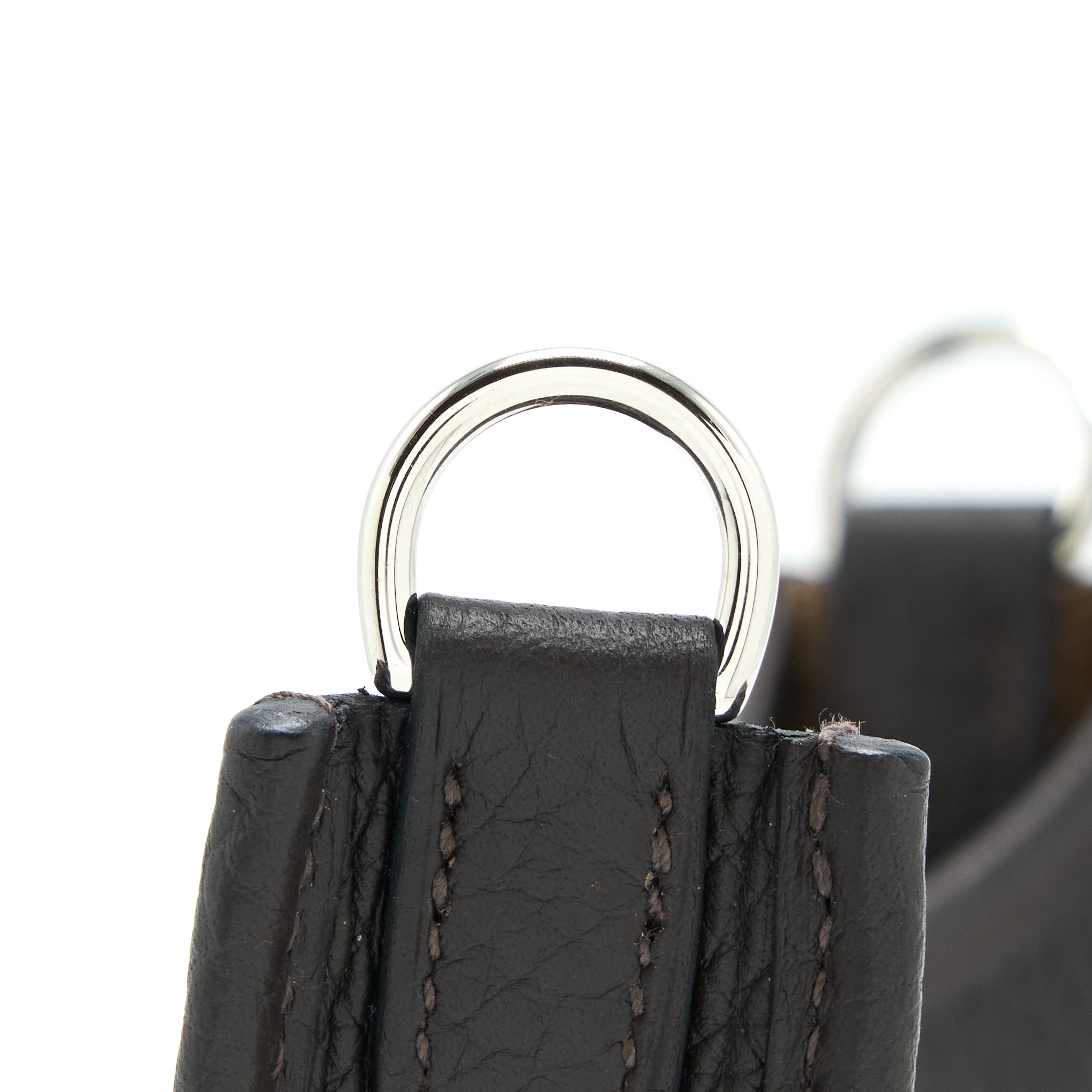 HERMES MINI EVELYN CLEMENCE EBENE/HAVANE SHW