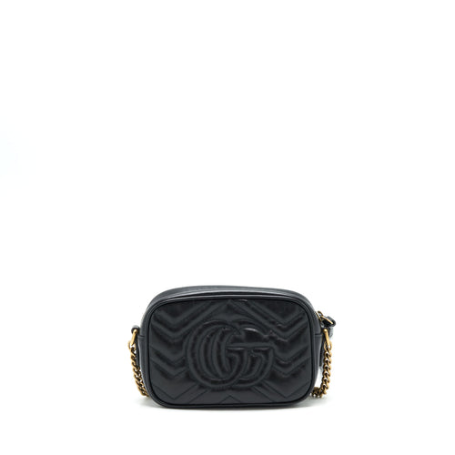 GUCCI MARMONT CAMERA BAG BLACK GHW