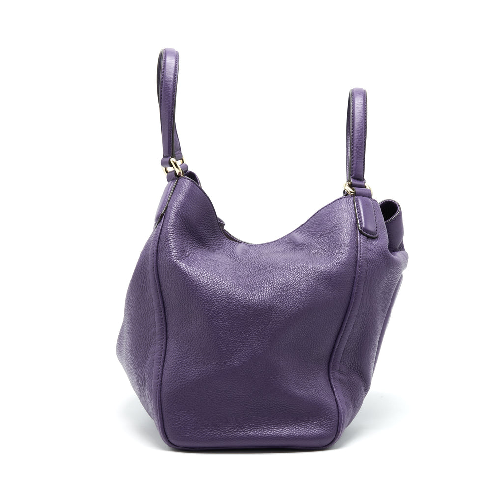 GUCCI PURPLE SHOULDER TOTE BAG