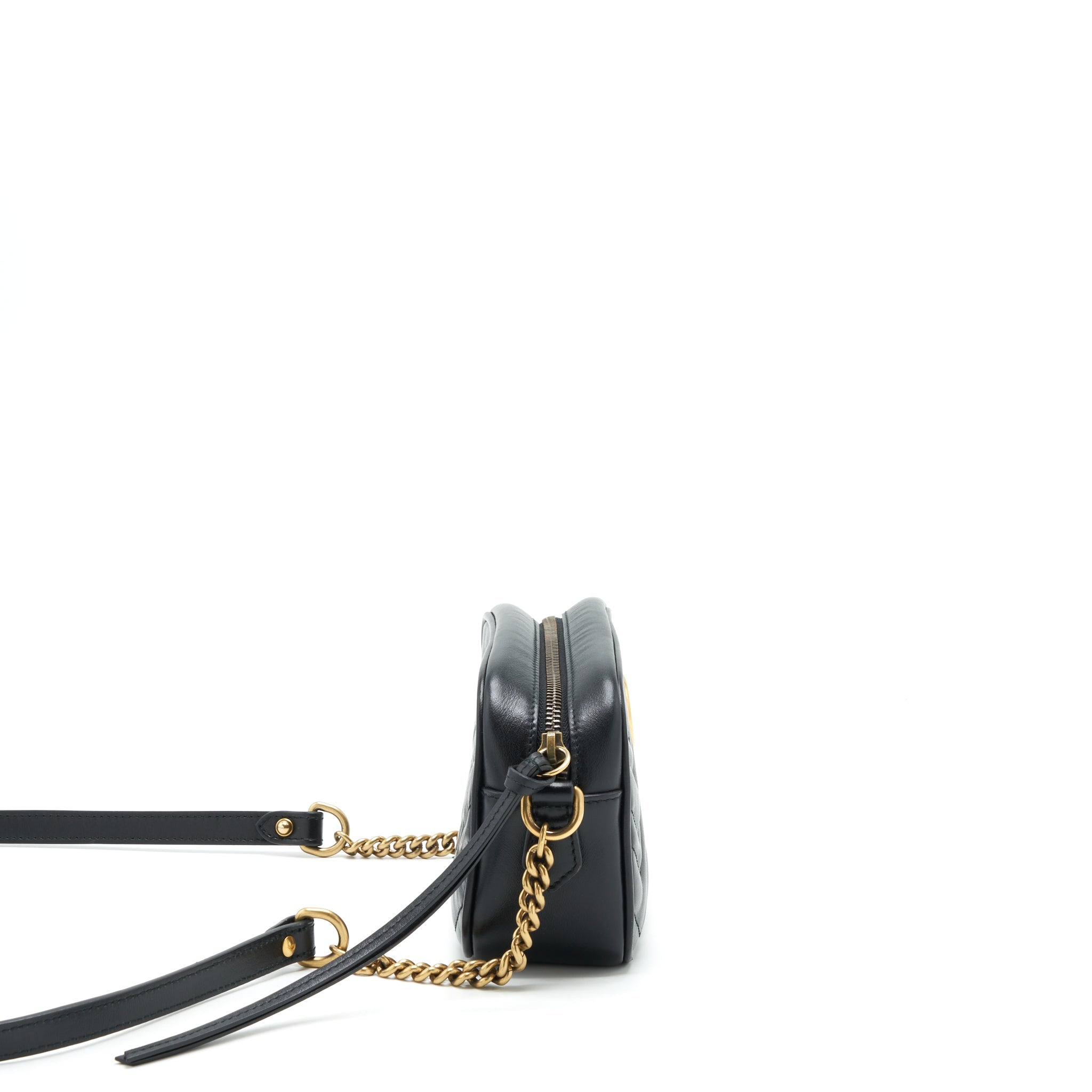 GUCCI MARMONT CAMERA BAG BLACK GHW