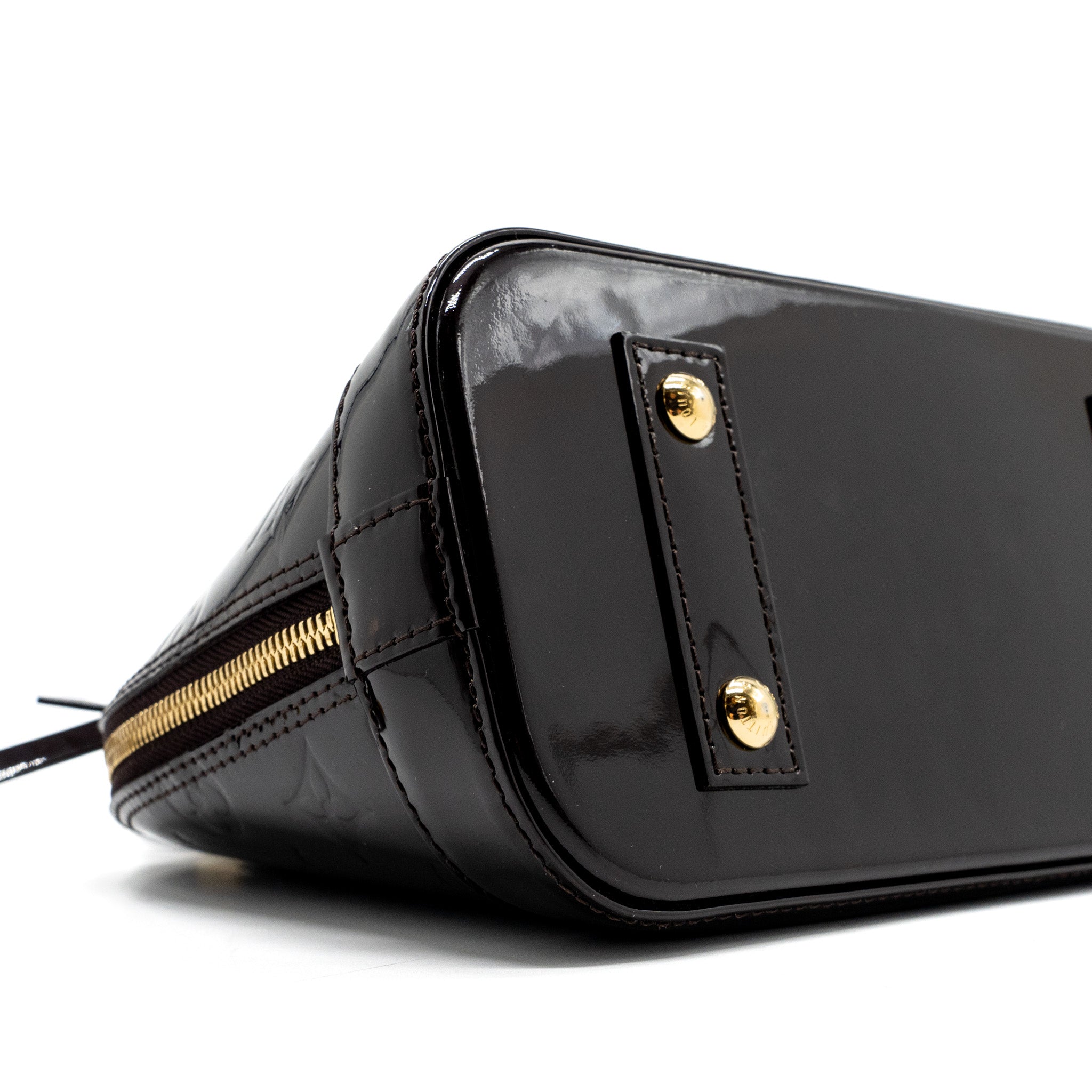 LOUIS VUITTON ALMA BB PATENT AMARANTE GHW