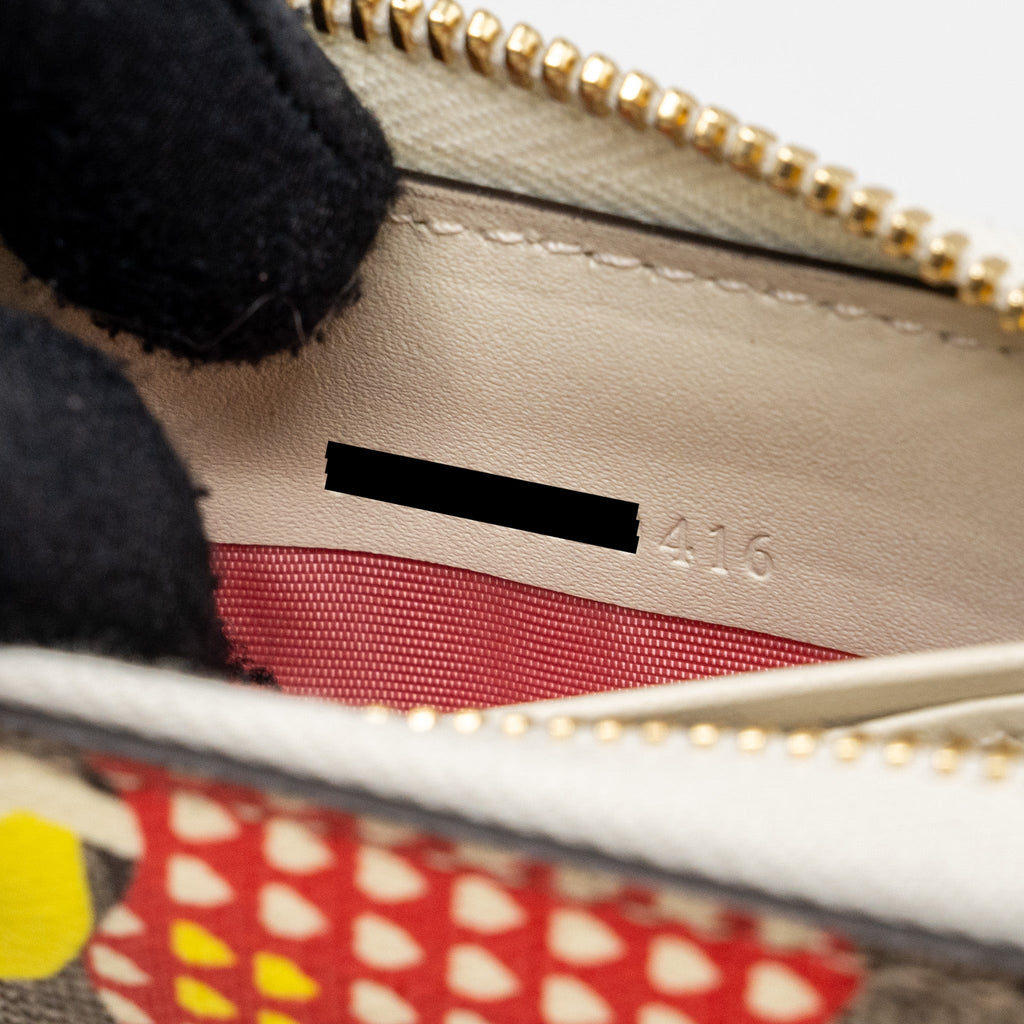 GUCCI ZIPPER WALLET GG SUPREME CANVAS WITH PRINT MULTICOLOR LGHW