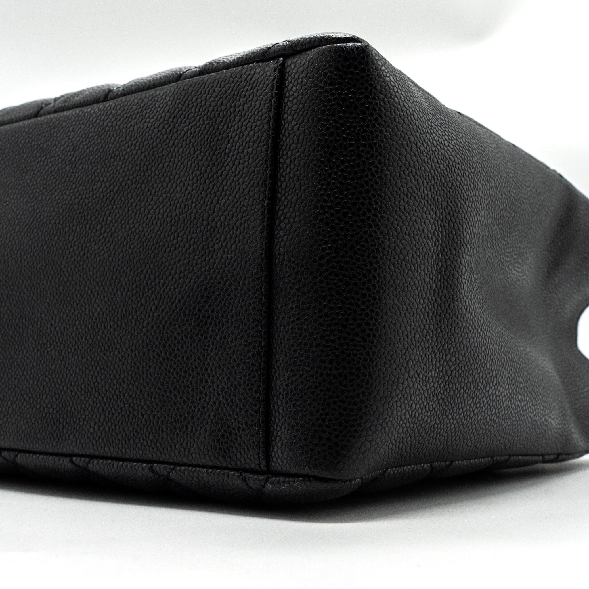CHANEL GRAND SHOPPING TOTE CAVIAR BLACK SHW