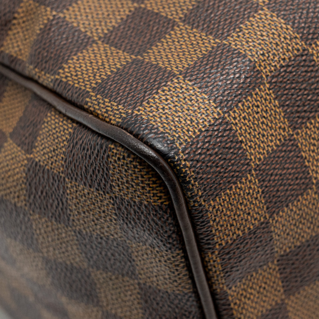 LOUIS VUITTON SPEEDY 25 DAMIER EBENE CANVAS GHW