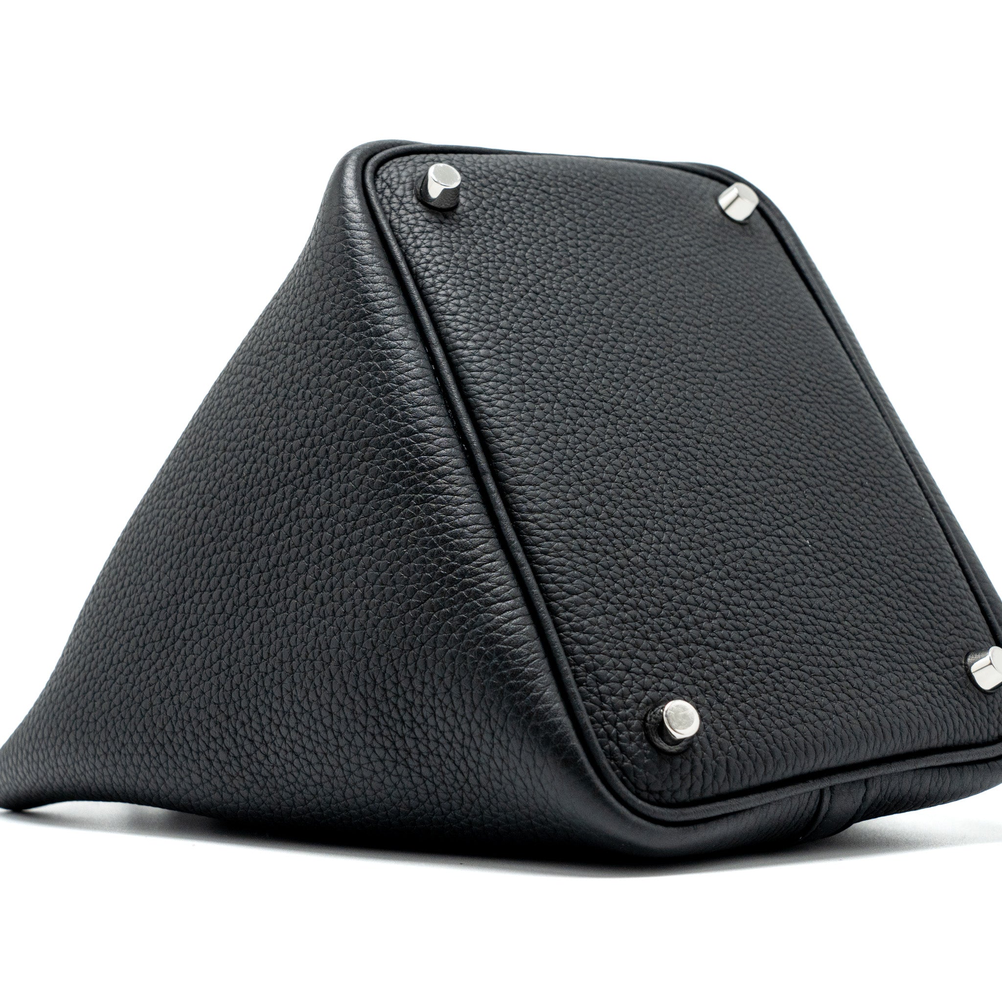 HERMES PICOTIN 18 TOUCH LOCK BAG CLEMENCE/ALLIGATOR MISSISSIPPIENSIS BLACK SHW