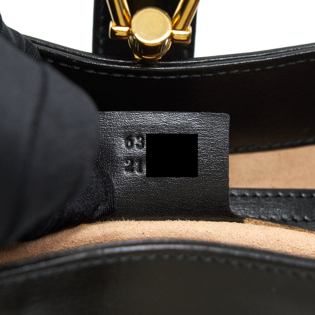 GUCCI JACKIE 1961 IN BLACK LEATHER IN GHW
